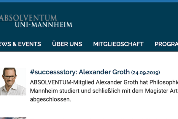 Alexander Groth #successtory