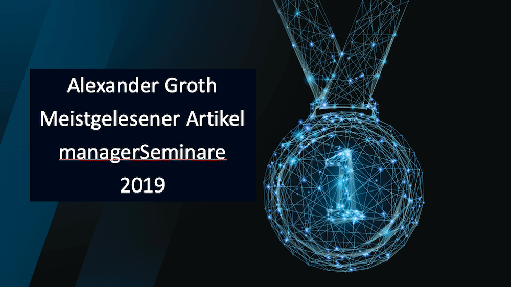 Alexander Groth schreibt den meistgelesenen Artikel in mangerSeminare 2019